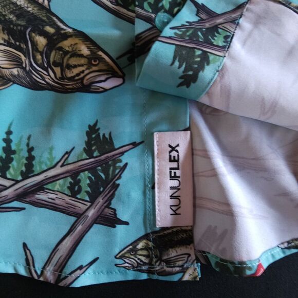 RSVLTS Budweiser Shirt Mens Size Medium M Fishing Bass All Over Kunuflex NWT - Picture 10 of 14